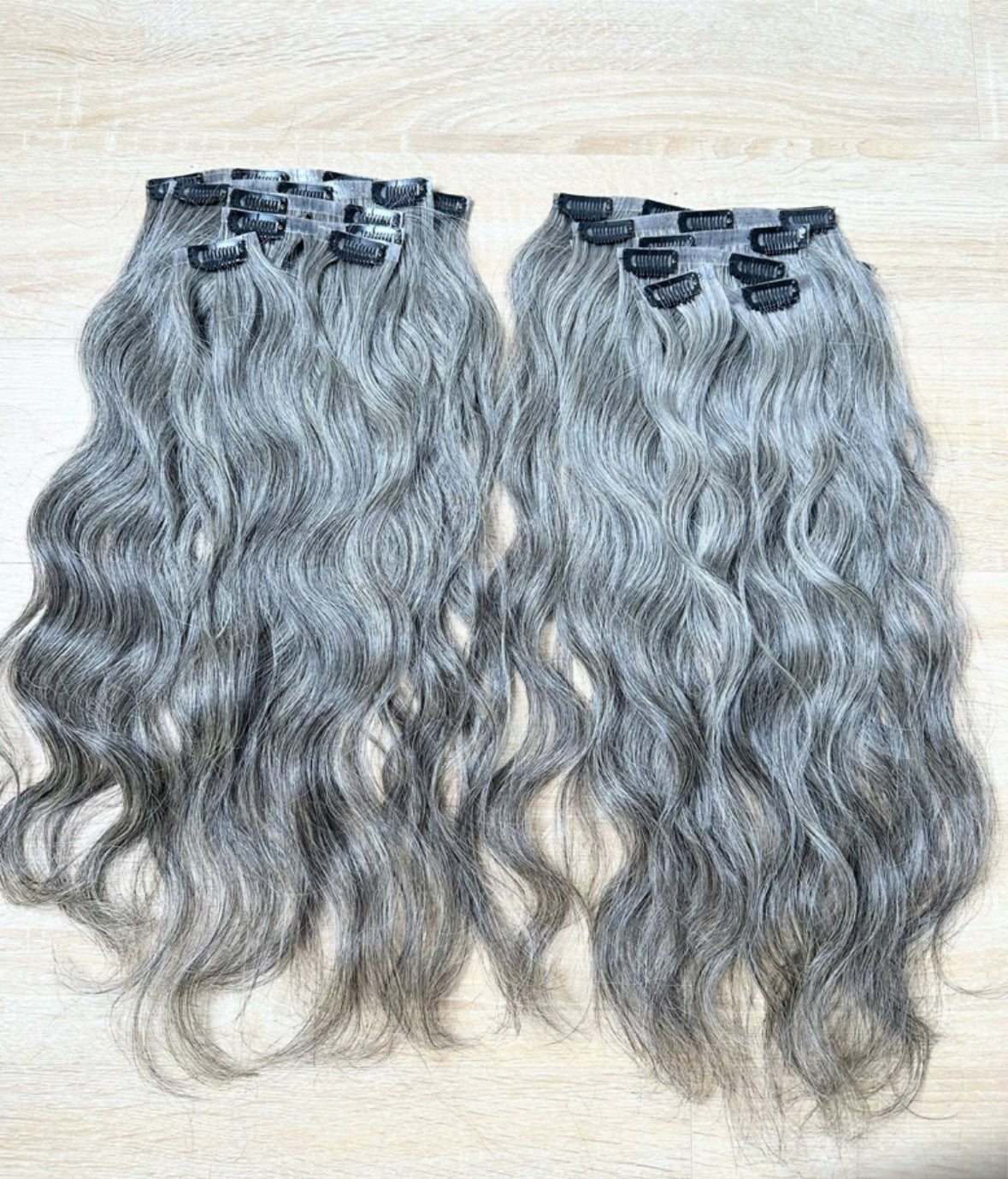 Salt & Pepper Seamless Clip ins