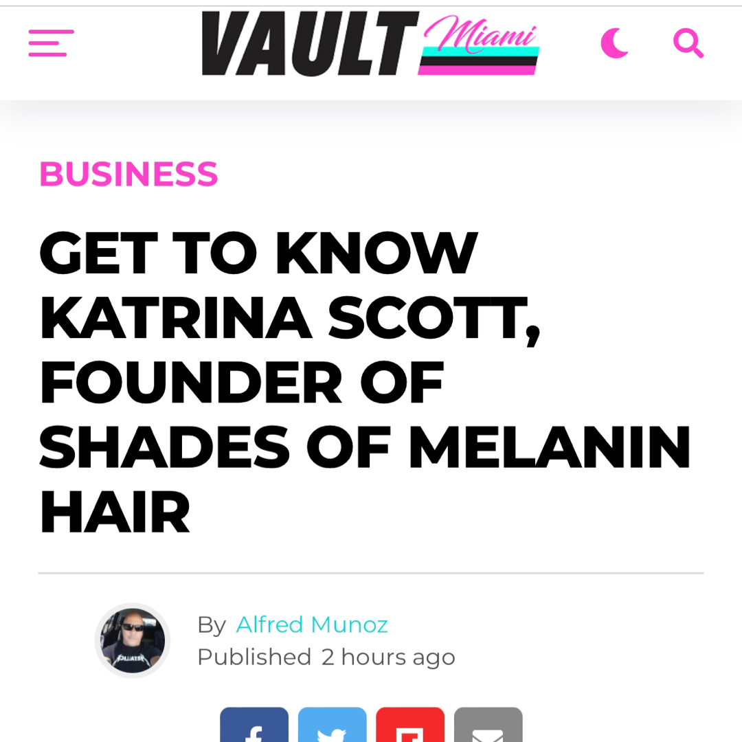 Vault Miami features the #1 beauty brand Shades of Melanin Hair