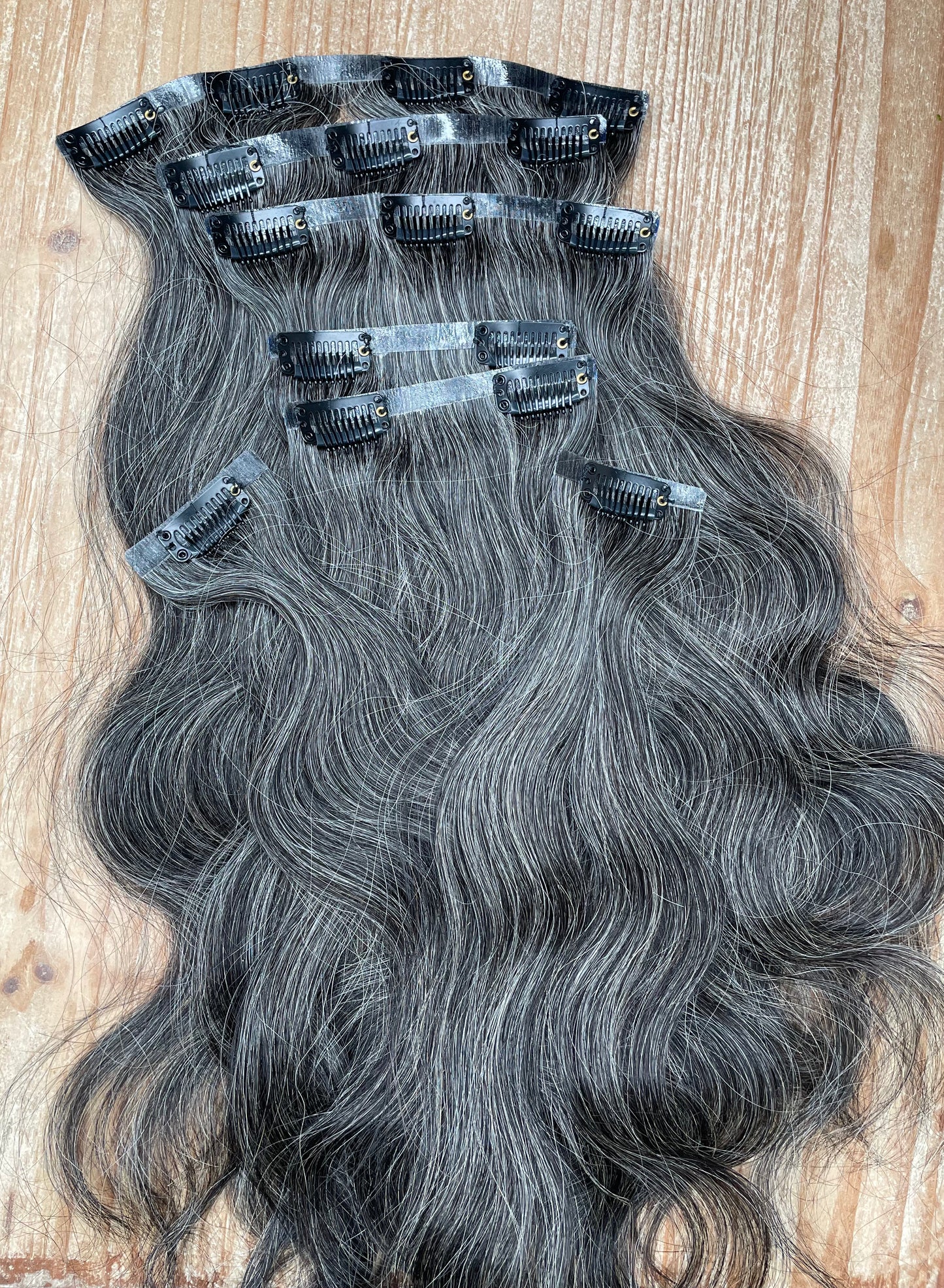 Salt & Pepper Seamless Clip ins