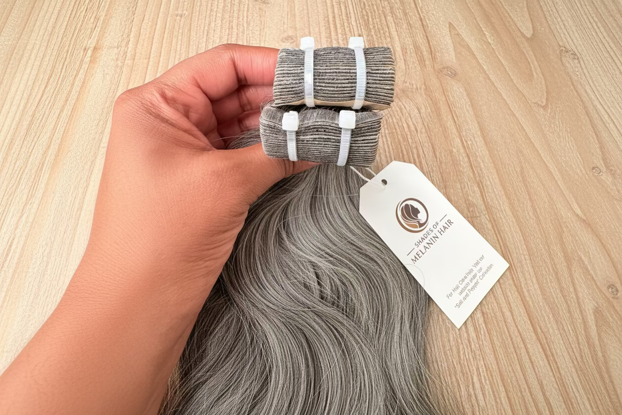 Tape Ins - Salt and Pepper