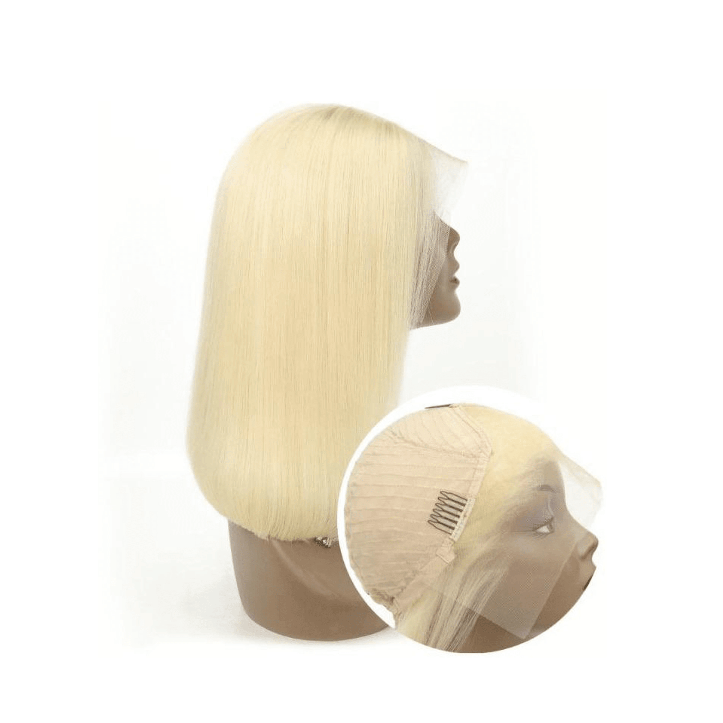 Shades of Melanin Hair - 613 Platinum Bob Frontal Wig-Virgin Wigs